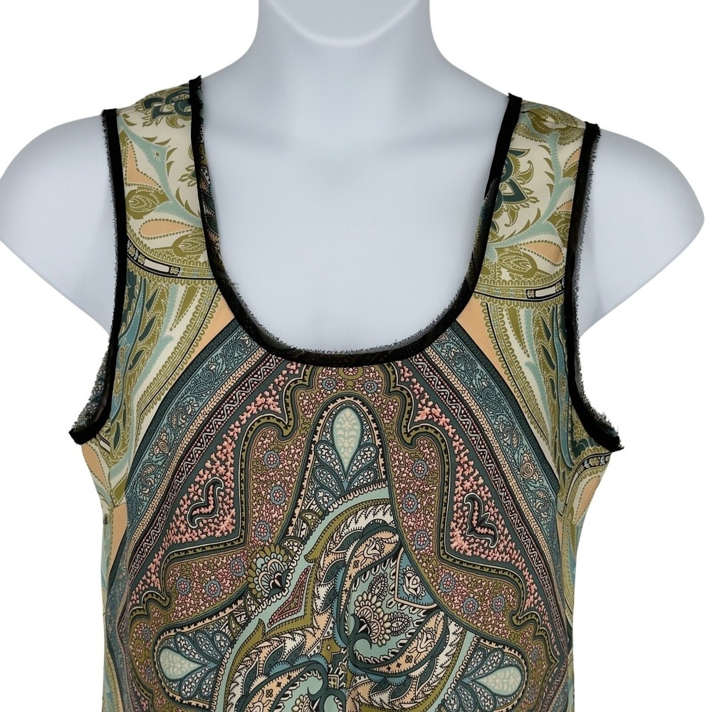 Boston Proper Paisley Baroque Maxi Dress 16 - Picture 3 of 9